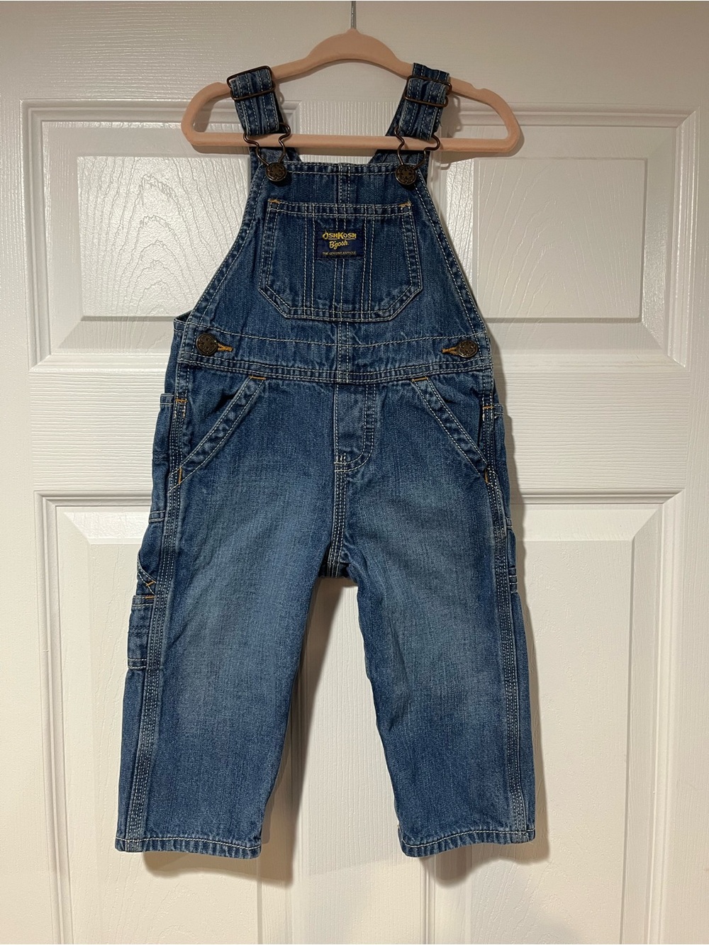 OshKosh B'gosh Classic Indigo Denim Baby Overalls 12 months